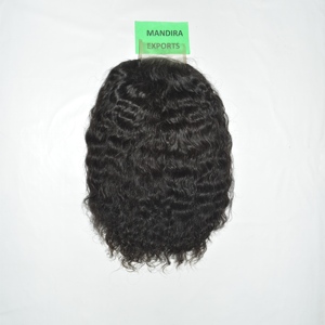 Perruque 100% Cheveux Humains Remy Indiens Bruts Non Traités Noirs Naturels Bouclés HD pour Perruque Lace Front à Double Trame Faite à la Machine - Product Image 5