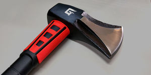 Hache de fendage industrielle de 8 lb, acier au carbone de qualité A, tête affûtée et trempée, manche renforcé en fibre de verre, 92 cm, résistante aux chocs - Product Image 6