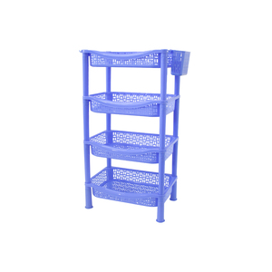 Support de rangement en plastique rectangulaire moyen à 4 niveaux Récipient alimentaire polyvalent pour cuisine salon bureau boutique utilisation sans danger pour les aliments - Product Image 1