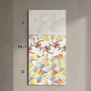 Light Pink Vesuvian 3D Decorative Highlighter Drawing Room Glossy Glazed Ceramic <b>Wall</b> Tiles 200x300mm Vistaar - Product Image 3