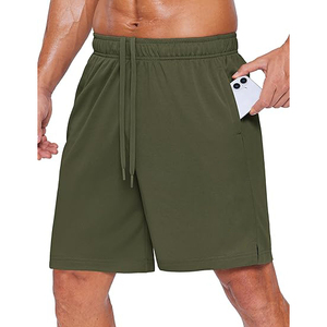 Pantalones Cortos Deportivos de Poliéster de Doble Tejido para Hombre, Estructurados, Duraderos, para Correr, Entrenar, Baloncesto, Casuales, con Retención de Forma - Product Image 1