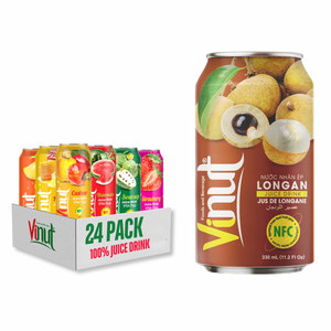 Boisson de jus Longan Vietnam prix d'usine boisson sans sucre 330ml marque privée échantillon gratuit - Product Image 1