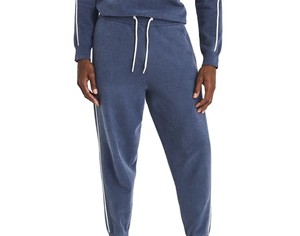 Wholesale Rapid Sports Men's Mid Waist Drawstring Closure Waterproof Quick Dry Canvas Polyester/Cotton Fleece <b>Lined</b> Sweatpants 2 - Product Image 1