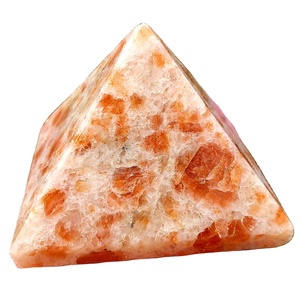 Espécimen mineral pulido de piedras preciosas energéticas de ágata en forma de pirámide de cristal Natural Premium para la curación de Chakras - Product Image 1