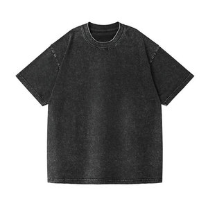 Smoke Fog Printed Men's Oversized T-Shirt Short Sleeve O-Neck Street Style Jersey Knitted Cotton Regular Fit Front <b>Logo</b> - Product Image 1