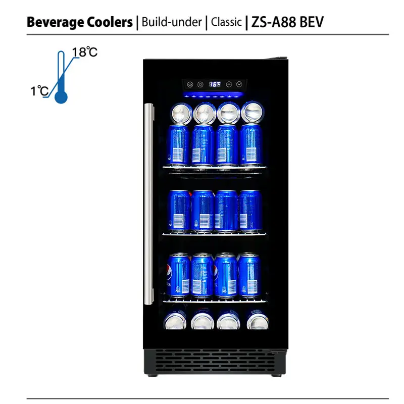 Oem Small Drink Bar Fridge Custom Refrigerators Glass Door Beverage Cooler Wine/Beer Storage Cabinet