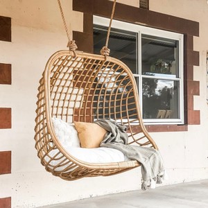 Rattan moon <b>hanging</b> chairs cheapest price bird nest swing chair functional <b>seat</b> for outdoor space - Product Image 6