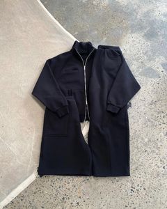 Custom logo <b>Plain</b> <b>Tracksuit</b> for Men Hoodie and Sweatpants Set Sweatsuits Blank Baggy Track Suit Manufacturer - Product Image 4