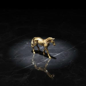 Figura de Caballo de Latón Sólido Hecha a Mano, Estatua Decorativa de Animal para Decoración del Hogar, Sala de Estar y Oficina - Product Image 2