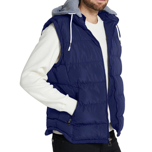 Chaleco Acolchado Sin Mangas para Hombre, Chaqueta Ligera y Cálida para Invierno, Ropa de Exterior, Proveedor OEM Personalizado - Product Image 4