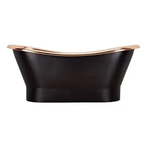Baignoire contemporaine en cuivre, design ergonomique, bain à remous, écologique, look moderne pour salle de bain - Achetez directement auprès du fournisseur - Product Image 3