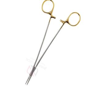 Porte-aiguilles chirurgical manuel Debakey Jameson en acier inoxydable demi-or pour procédures médicales de précision - Product Image 3