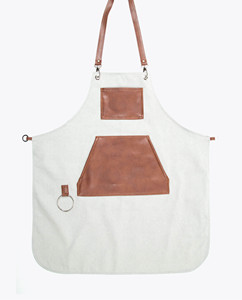 Capa de Peluquería de Mezclilla con Bolsillos de Cuero, Diseño Duradero - Product Image 3