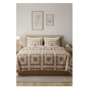 Indian Manufacturer of Top Class Quality High Rich Category 4 Pcs Polyester Printed Bedsheet Set Available in Bulk Quantity - Product Image 1
