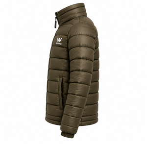 WARPRO INDUSTRY Custom Winter Puffer <b>Jacket</b> Men High Quality <b>Canvas</b> Outerwear Hooded Stand Collar Full Zip Windproof Breathable - Product Image 1