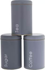 Minimalist Metal Storage Container Set With Wooden Lids Lightweight and easy to clean. Available in various sizes, colors - Product Image 4