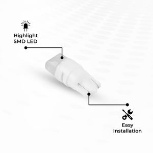 Bombillas LED para coche ROADPOWER (RP-DIM10-H8) de alto brillo, base de cuña T10, luces interiores blancas, cuerpo resistente al calor con lente transparente - Product Image 4