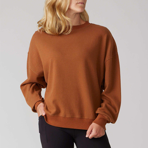 Sudadera de Mujer de Algodón y Forro Polar, Ropa Casual de Invierno, Cuello Redondo, Pedido al por Mayor, Alta Calidad, Cómoda - Product Image 1