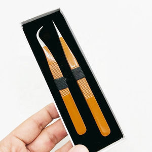 Outil d'extension de cils, pince à épiler en acier inoxydable, pince à cils pour les techniciennes de beauté professionnelles, pince à cils - Product Image 4