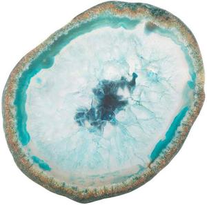 Posavasos de ónix Rosa Ágata natural con patrón curativo de adorno dorado Estilo religioso Posavasos de losa de piedras preciosas artesanales de cristal - Product Image 6