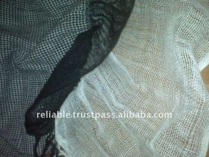 100% viscose et coton super doux double volant écharpe longue style uni pour l'été - Product Image 4