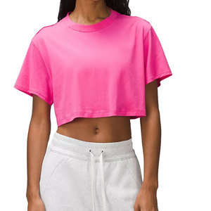 T-shirt court pour femme de qualité supérieure, 100% coton, décontracté d'été, respirant, doux, élégant, léger et confortable - Product Image 3