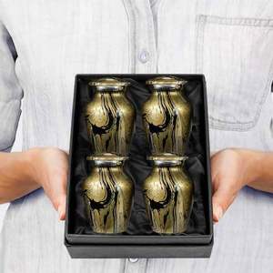 <b>Keepsake</b> Stainless Steel Eco-Friendly Customizable <b>Ash</b> Holder Cremation Adult Burial Urn Custom Color Uzair Handicrafts Uttar - Product Image 4