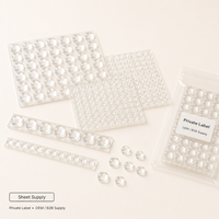 Pare-chocs de meubles en PVC transparents demi-ronds pour la réduction du bruit et la protection des surfaces 8x2.2mm