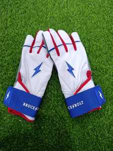 Guantes de Bateo de Cuero BRUCE BOLT Serie Original, Deportivos, con Puño Largo, Cómodos, Transpirables, en Varios Colores, para Adultos y Jóvenes - Product Image 3