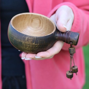 Taza Kuksa Premium de Bajo Costo, Hecha a Mano, de Madera Natural para Café, Té, Camping, Senderismo y Aventura - Product Image 5