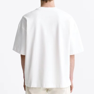 เสื้อยืดคอกลมแขนสั้นทรงโอเวอร์ไซส์สำหรับผู้ชาย ผ้าฝ้ายถักเนื้อหนา 100% 230 กรัม ระบายอากาศได้ดี เป็นมิตรกับสิ่งแวดล้อม แห้งเร็ว รับสั่งทำพิเศษ - Product Image 1