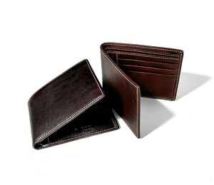 [In Stock][Retail Price] High Quality Handmade Castello Genuine Leather Vintage <b>RFID</b> <b>Men</b> Bi-fold <b>Wallet</b> Black Brown - Product Image 6