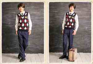 Suéter Unisex de Alta Calidad, Cuello en V, Diseño de Rombo sin Mangas, para Uniformes Escolares - Product Image 4