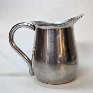 Pichet à lait en acier inoxydable avec plateau de service décoratif, carafe en métal argenté pour café, thé, hôtel et restaurant - Product Image 2