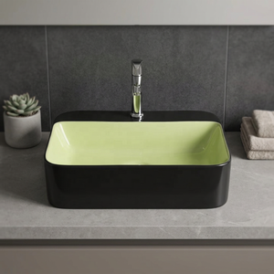 Vistaar Modern Square Slim Edge Ceramic Counter Top Hand Wash Basin Luxury Bathroom Vessel Sink Factory India Export - Product Image 3