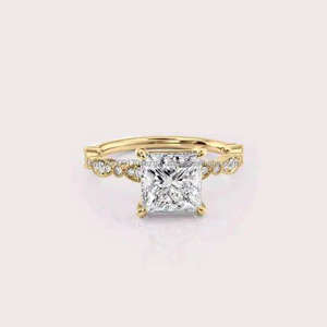 Anillo de Compromiso de Moissanita de Proveedor Indio para Accesorios de Novia, Regalo Memorables para Fiestas de Compromiso, Disponible al Mejor Precio - Product Image 2