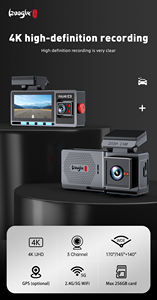 Caméra embarquée <span class=keywords><strong>Koogle</strong></span> 3,2 pouces IPS avec 3 caméras, double objectif, Wi-Fi et GPS intégrés, enregistrement HD 1080p, vision nocturne, enregistrement en boucle, mémoire 128 Go - Product Image 6