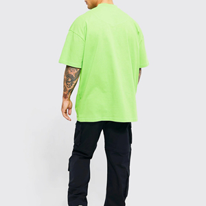 T-shirt Homme Col Montant Uni 100% Coton Grande Taille 2026 – Coupe Ample et Confortable - Product Image 3