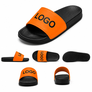 Custom Orange Logo EVA <b>Slide</b> Sandals | Unisex Anti-Slip Beach <b>Pool</b> Slippers | Lightweight Indoor Outdoor Comfort <b>Slides</b> | OEM - Product Image 5