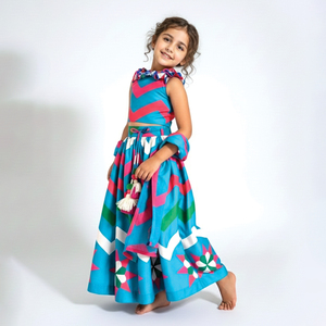 Conjunto de Lehenga Choli para Niñas con Diseño Premium, Estampado Digital, para Bodas y Fiestas, Traje Étnico Indio, Disponible a Precio de Exportación - Product Image 2