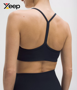 เสื้อชั้นในกีฬาโยคะคุณภาพสูงสำหรับผู้หญิง XEEP รุ่น XC-SB-153 แบบเรียบง่าย ระบายอากาศได้ดี สายปรับได้ แผ่นรองถอดออกได้ รองรับได้ดีเยี่ยม แห้งเร็ว - Product Image 4