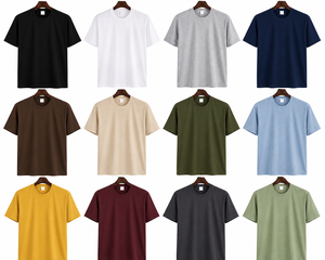 T-shirt à manches courtes pour homme en coton peigné 160 GSM de qualité supérieure, col rond, écologique, logo personnalisé, marque privée, vêtements en gros - Product Image 5