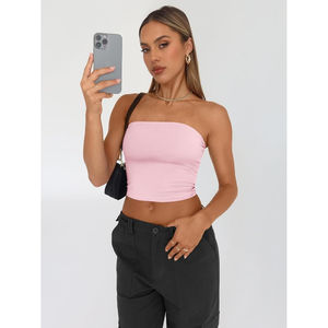 Tops Cortos de Moda 2026 para Mujer, Estilo Y2K, con Hombros Descubiertos, Tipo Corsé, para Salir de Noche en Verano, Talla Grande - Product Image 4