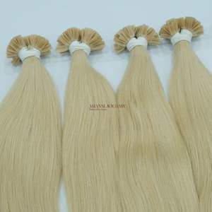 Extensiones de Cabello Humano Remy Vietnamita con Queratina en Punta V, Rubias, Doble Trama, Onduladas, de Alta Calidad, con Puntas Completas, Precio al por Mayor, Cabello Virgen - Product Image 5