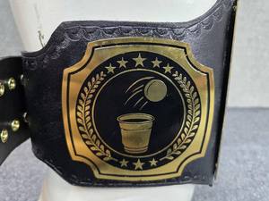 Cinturón de Campeonato de Animadoras Personalizado con Nombre del Equipo, Trofeo de Ganador Dorado con Correa de Cuero PU - Product Image 5