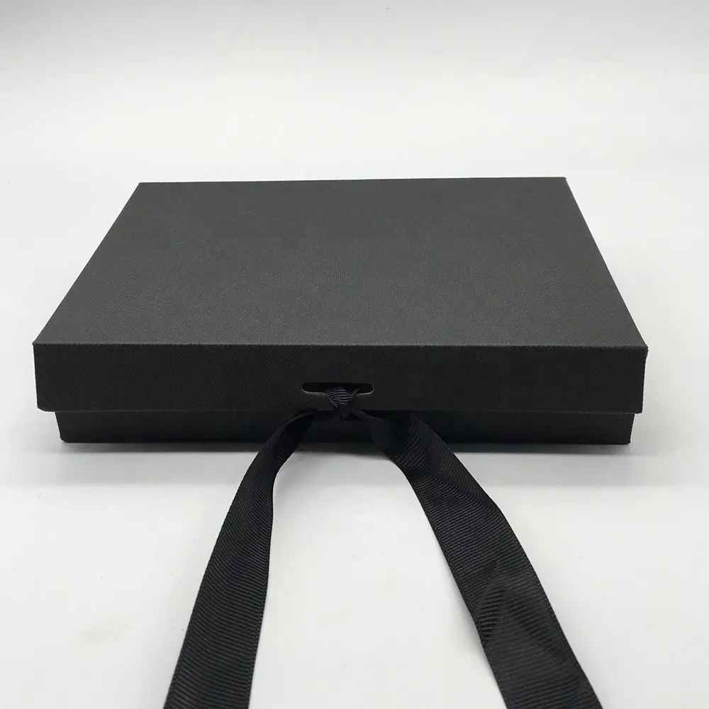 黒卸売カスタムロゴプレミアム高級段ボール紙ギフトウィッグヘアエクステンション磁気包装ボックスカスタマイズされたリボンアート