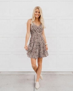 Beautiful Mother & Daughter Matching Leopard Print Collection Perfect Summer Wear & Very Comfortable Dress For Mother & Daughter - Product Image 2