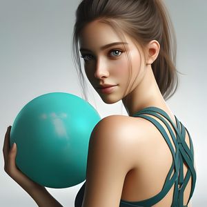 Pelota de Ejercicio Pequeña de 9 Pulgadas con Bomba, para Pilates y Yoga, Estabilidad del Core, Paquete de 1 o 2 Pelotas a Elegir - Product Image 2