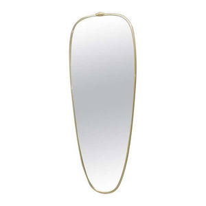 Miroir mural arqué en fer de designer haut de gamme avec bordure métallique fine, décoration moderne pour mariage et maison - Product Image 6