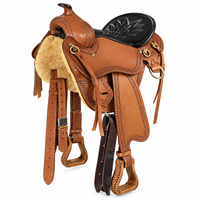Vente en gros Selle de cheval western en cuir véritable, modèle 4003, personnalisable avec marque, avec arceau en bois, étriers faits main style cowboy ranch et étriers en SUS304
